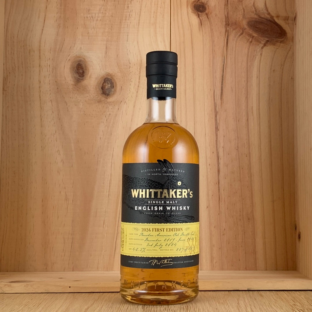 Whittaker's Single Malt English Whisky 2024 First Edition