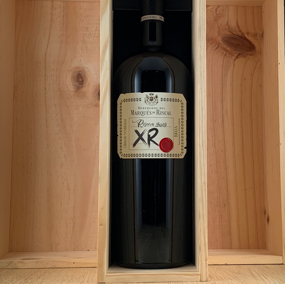 2019 Marqués de Riscal XR Rioja Reserva Magnum in wooden box